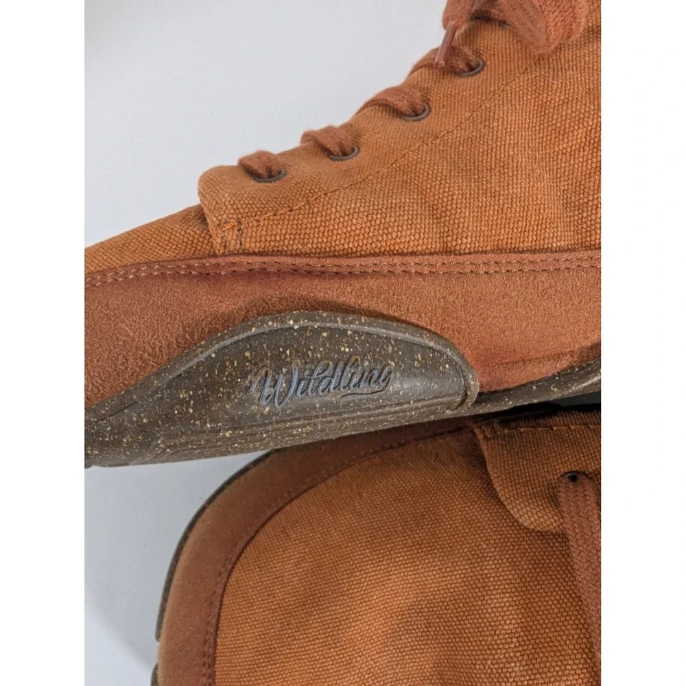 Wildling Mudanca Barefoot Boots Rust Orange Canvas Minimalist Shoes Men 10 EU 43